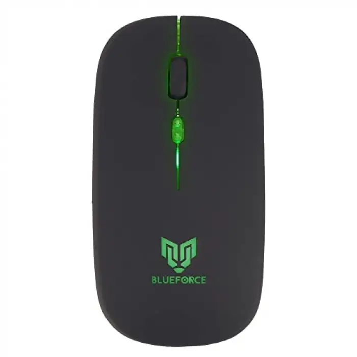 2, 4Ghz Bluetooth Wireless Kablosuz Sessiz Mouse Siyah Işıklı