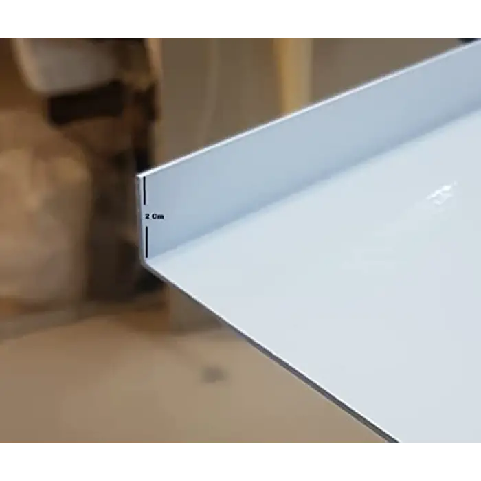 2 Adet; Kapı altı Koruması Beyaz, Alaminyum