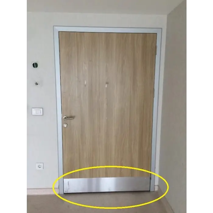 2 Adet; Kapı altı Koruması Beyaz, Alaminyum