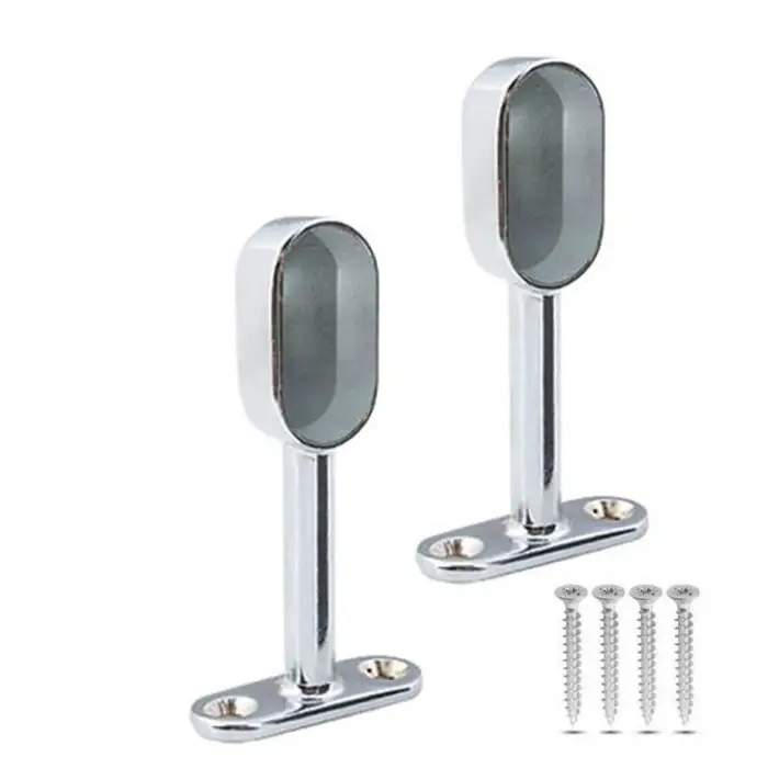 2 Adet Krom Kapalı Oval Askı Flanşı
