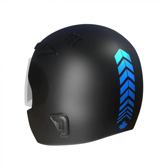 2 Adet Sport Kask, Araba Ayna Azur Mavi Kask Stickerı