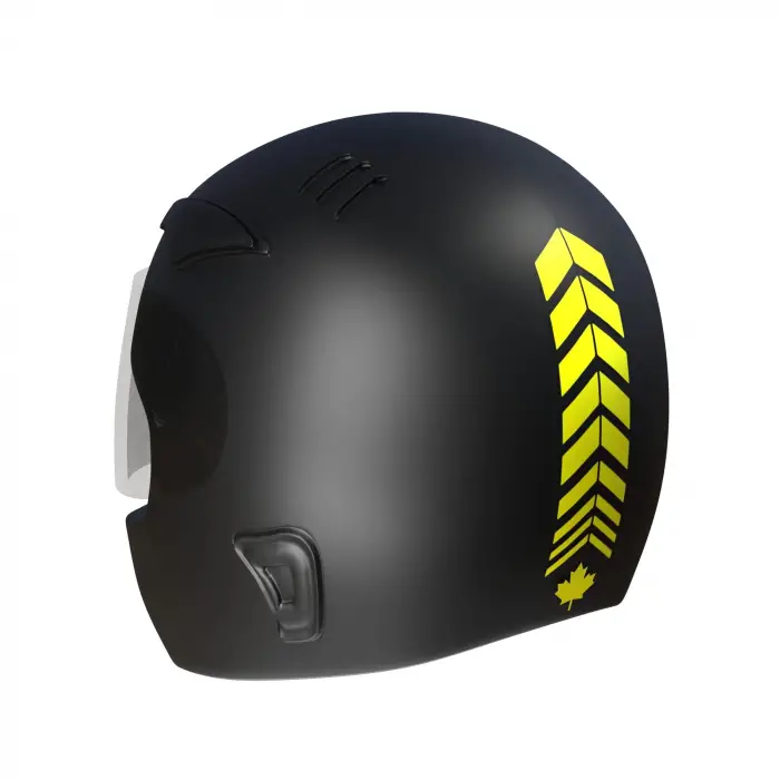 2 Adet Sport Kask Araba Ayna Floresan Sarı Kask Sticker