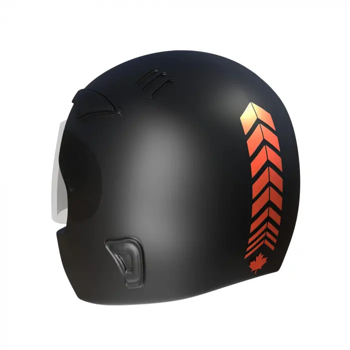 2 Adet Sport Kask Araba Ayna Floresan Turuncu Kask Sticker