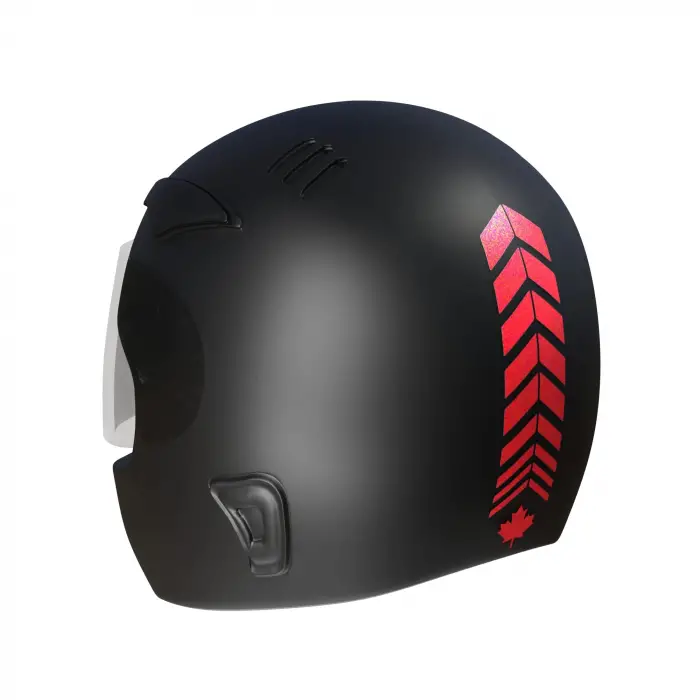 2 Adet Sport Kask Araba Ayna Reflektif Kırmızı Kask Sticker