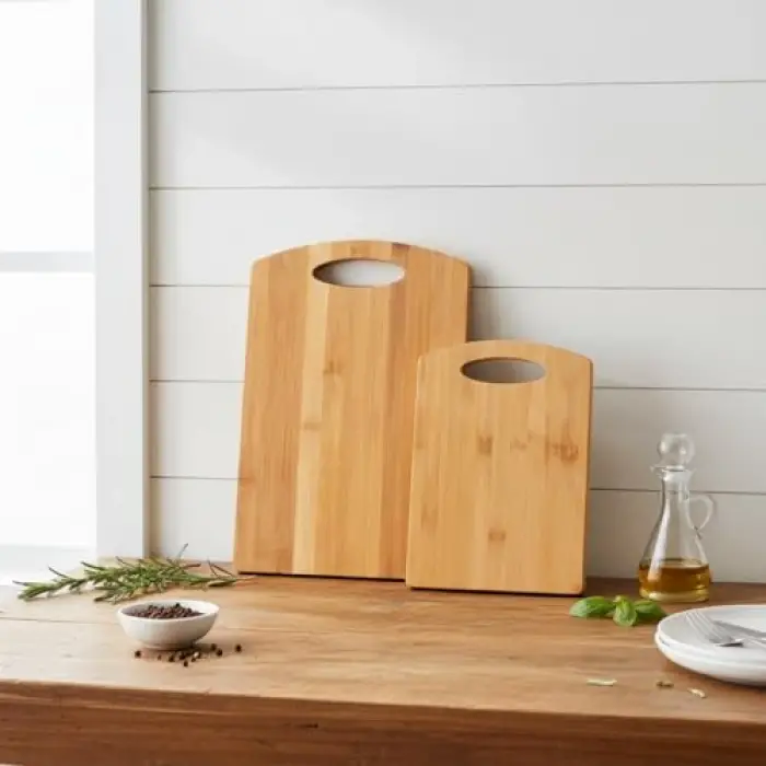 2 Boy Bambu Kesme Tahtası Seti, Dayanıklı