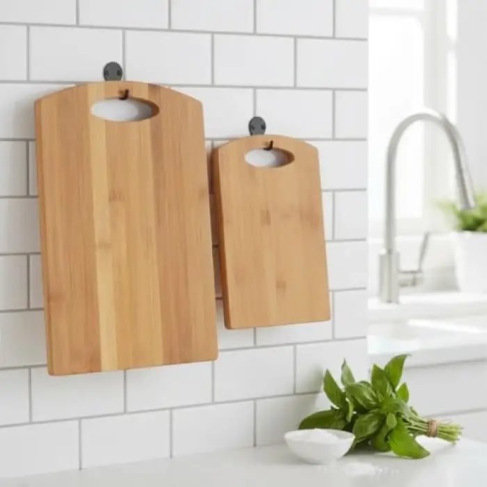 2 Boy Bambu Kesme Tahtası Seti, Dayanıklı