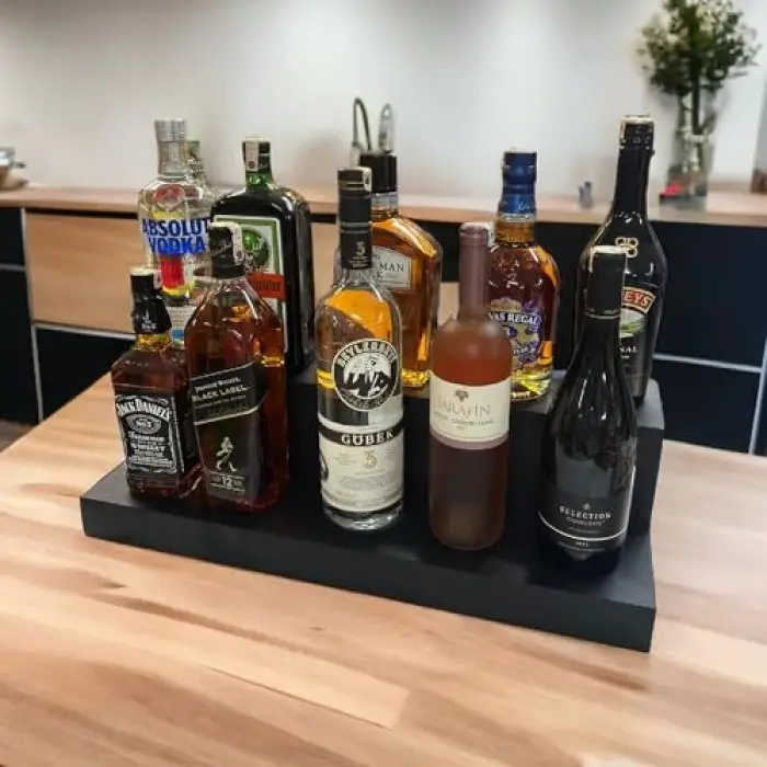 2 Katlı Bar Içki Standı Model-1 Siyah
