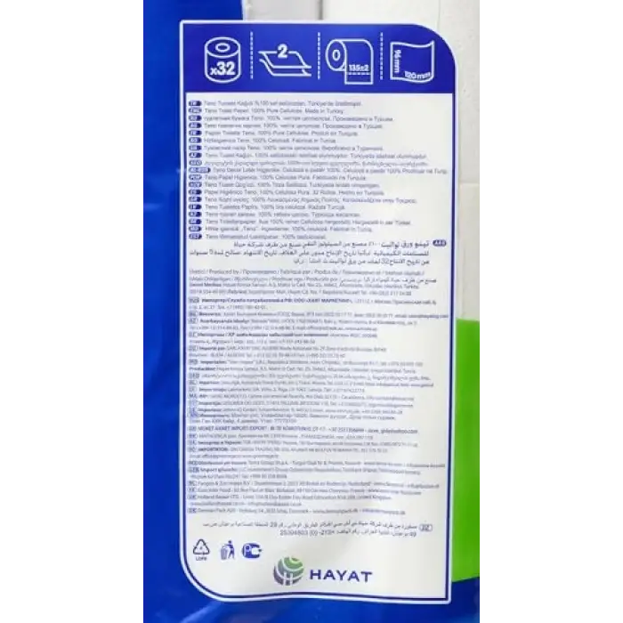 2 Katlı Ultra Tuvalet Kağıdı, 32li