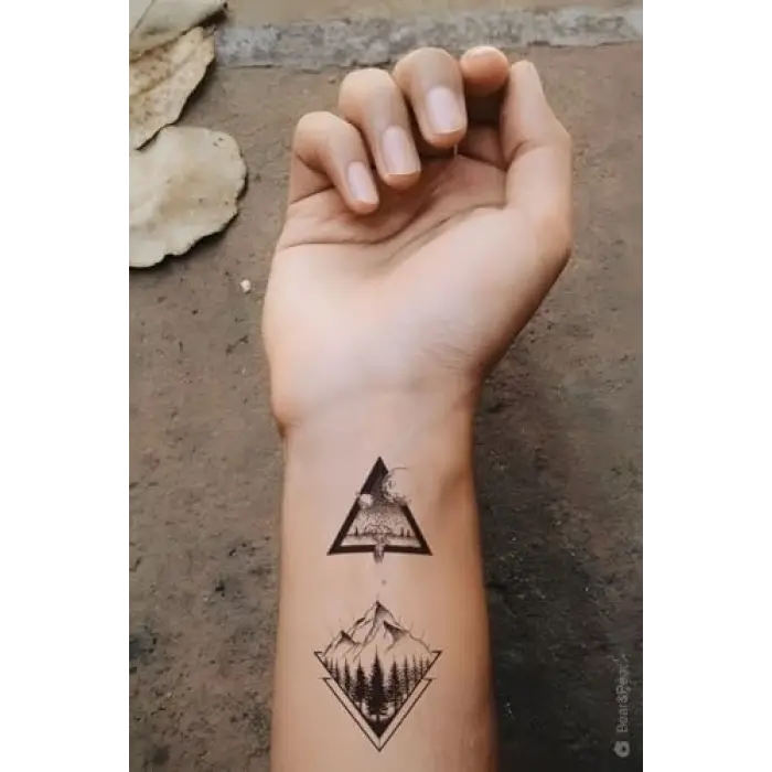 2li Manzara Dövmesi Minimal Tattoo