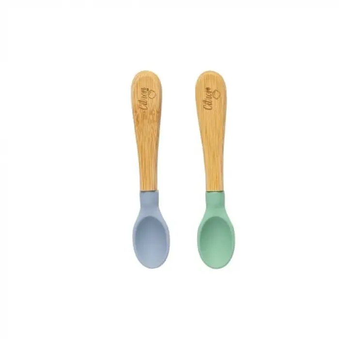 2li Organik Bambu Kaşık Seti - Green/Pink 1073667