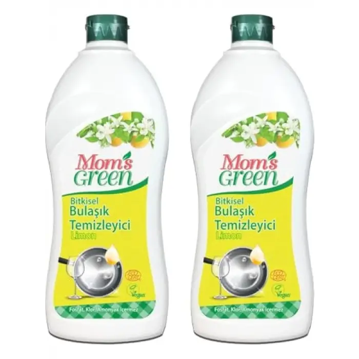2li Set Bitkisel Elde Bulaşık Deterjanı Limon Eco (750 ml x 2 Adet)