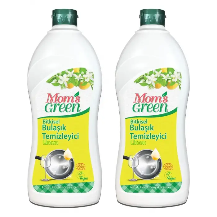 2li Set Bitkisel Elde Bulaşık Deterjanı Limon Eco (750 ml x 2 Adet)