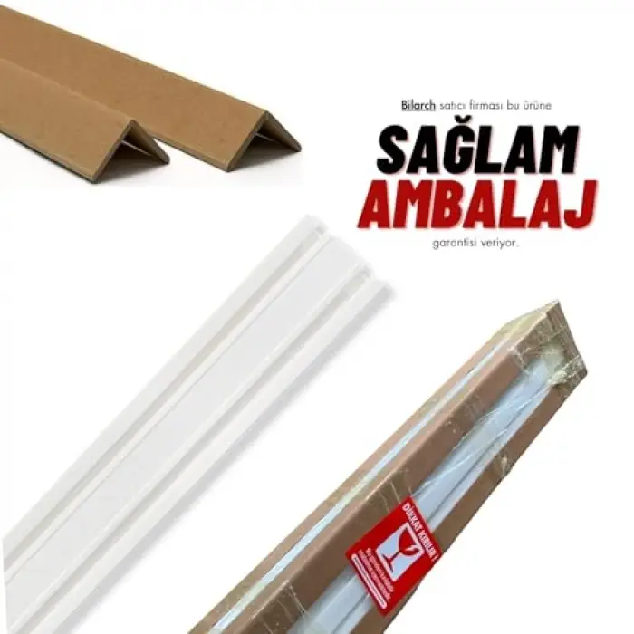 2 Raylı Korniş Perde Rayı, 120 CM