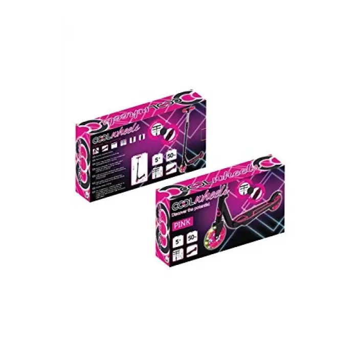 2 Tekerlekli Işıklı Scooter Pembe 5+