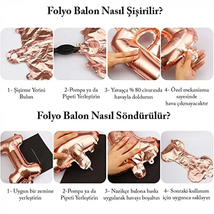 2 Yaş Rose Gold Konsept Doğum Günü Seti