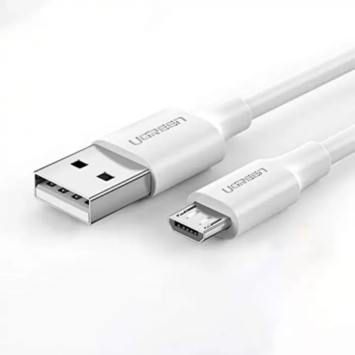 2.0 A USB-A & Micro-USB Data ve Şarj Kablosu, 50 Santimetre, Beyaz, 60140