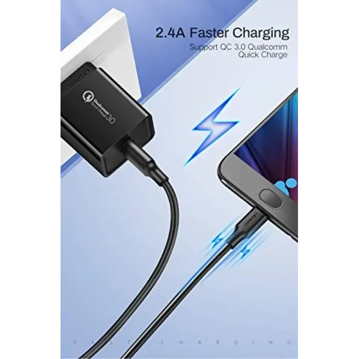 2.0 A USB-A & Micro-USB Data ve Şarj Kablosu, 50 Santimetre, Beyaz, 60140