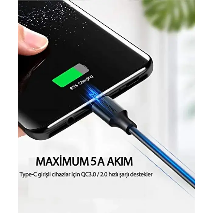 2.0 A USB-A & USB-C Şarj ve Data Kablosu; 1.5 Metre, Beyaz, 60122