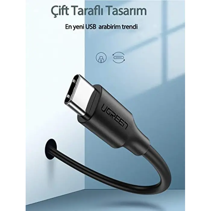 2.0 A USB-A & USB-C Şarj ve Data Kablosu; 1.5 Metre, Beyaz, 60122