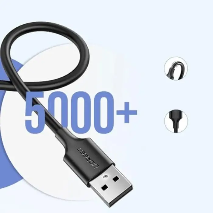 2.0 A USB-A ve Micro USB Data ve Şarj Kablosu 50 Santimetre Siyah ACBUGN60135