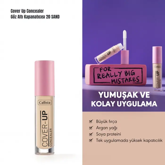 20 Sand göz altı kapatıcısı