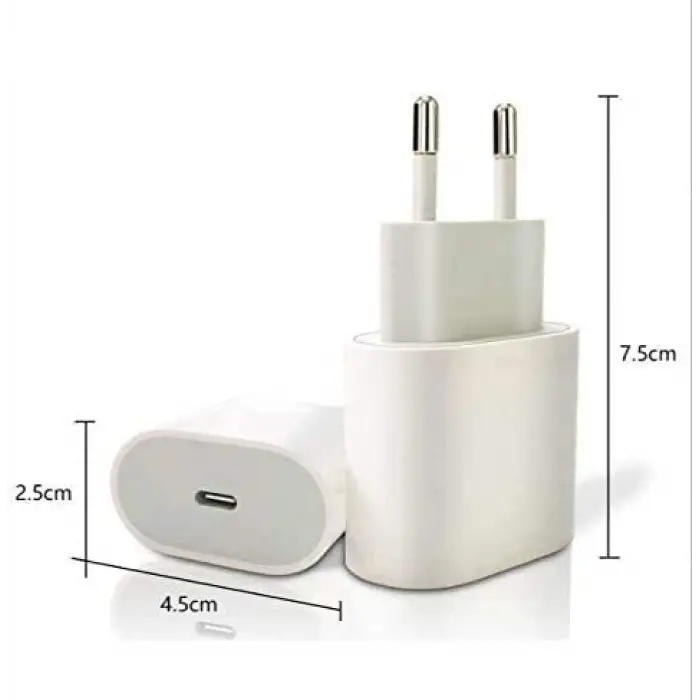 20 W Type-C PD Hızlı Şarj Başlık Adaptör - Yerli Üretim - Türkiyede üretilmiştir