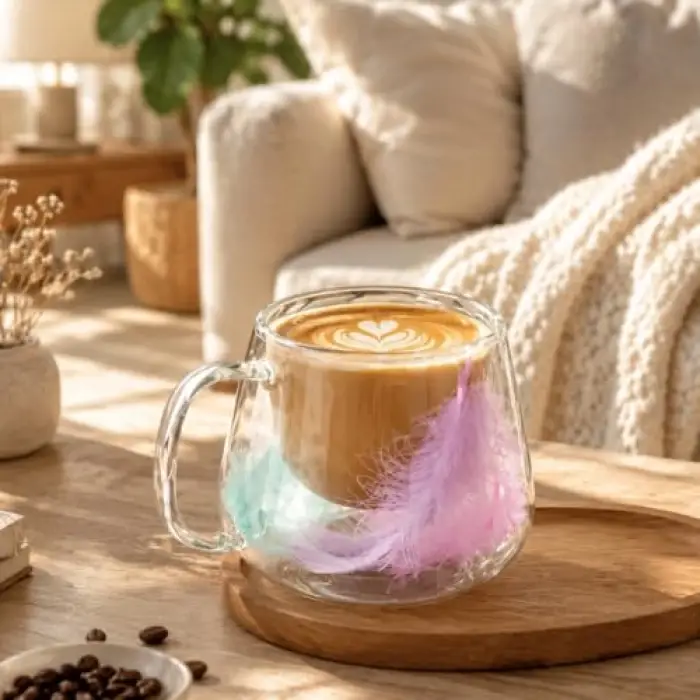 200 ml çift cidarlı kupa