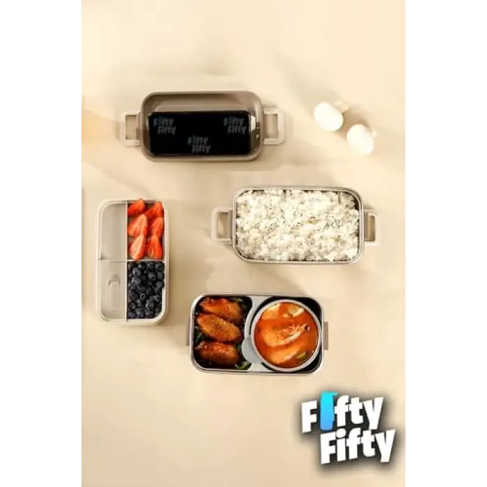 2000 ML, 2 Kat Paslanmaz Çelik Çorba Kaseli Bento Beslenme Kutusu, FFLBOX01029
