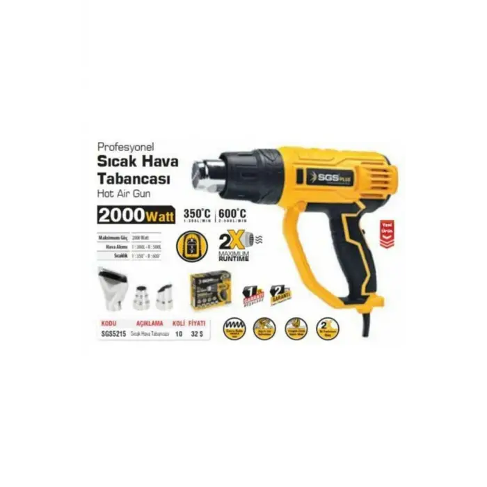 2000W sıcak hava tabancası