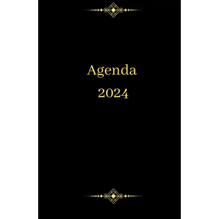 2024 Aylık Ajanda, 12 Aylık Takvim