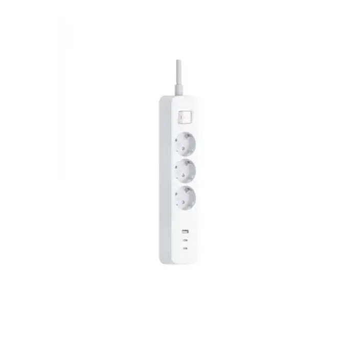 20W Power Strip 3lü Priz - 2× USB-C + 1× USB-A Hızlı Şarj