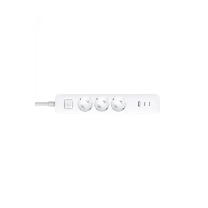 20W Power Strip 3lü Priz - 2× USB-C + 1× USB-A Hızlı Şarj