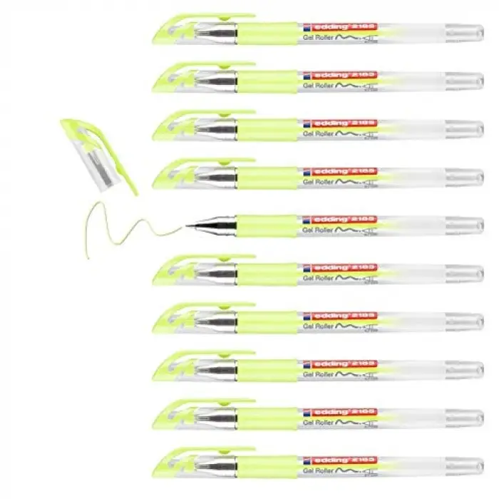 2185 jel roller pastel sarı - 10 kalem - 0,7 mm