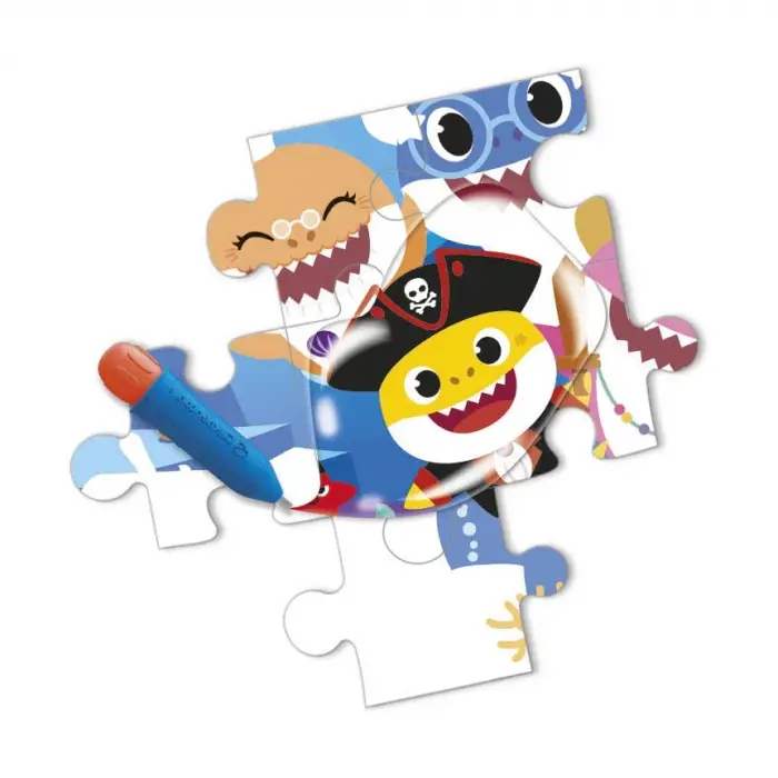 22241-15 Parça Water Magic Frame Puzzle - Baby Shark