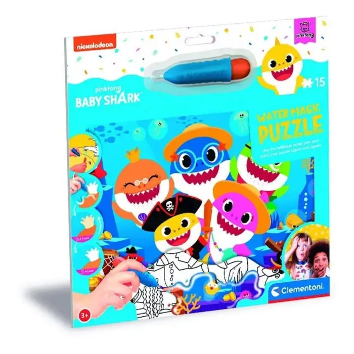 22241-15 Parça Water Magic Frame Puzzle - Baby Shark