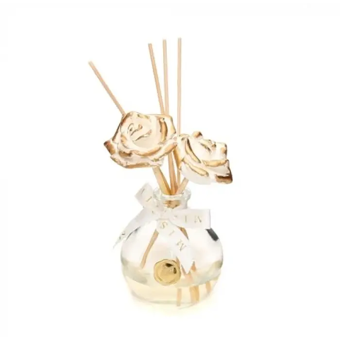230 ml Gold Seramik Taşlı Bambu Çubuklu Black Vanilya Oda Kokusu