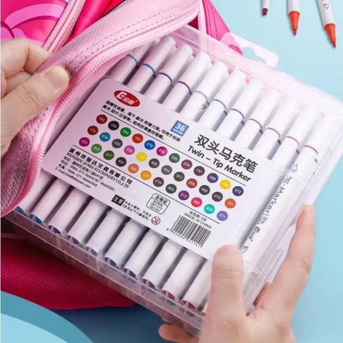 24 Adet Slim Marker Kalem Seti