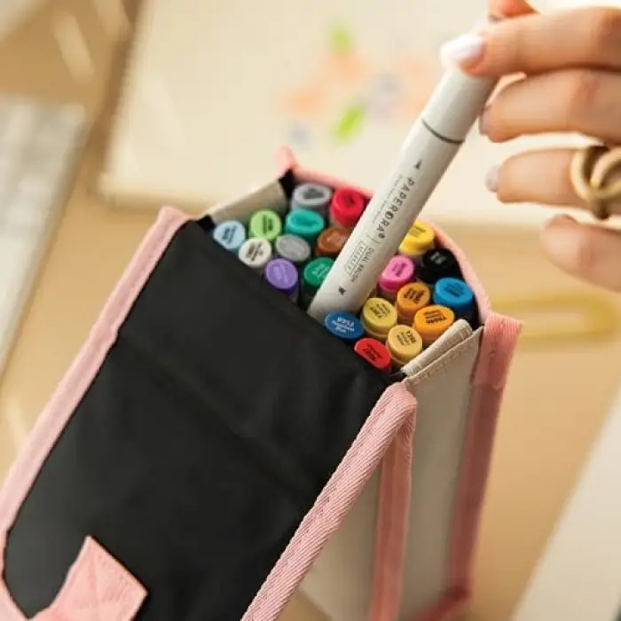 24lü Seti Brush Chisel Çift Uçlu Alkol Bazlı Marker Kalem