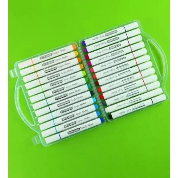24 Renk Akrilik Marker Kalem Seti