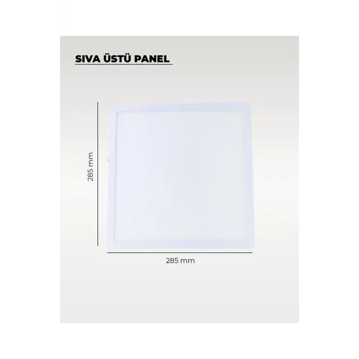 24W Sıva Üstü Kare Led Panel 3200K Sarı Işık