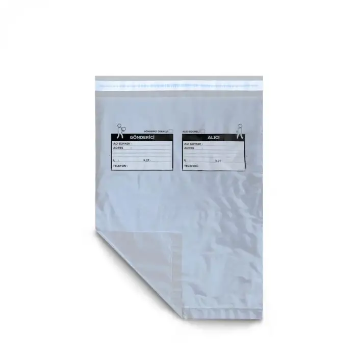 24x30+5 cm Gri Kargo Poşeti, 100 Adet