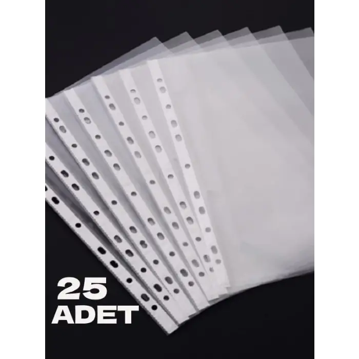 25 Adet A4 Şeffaf Dosya Föy Poşet Dosya