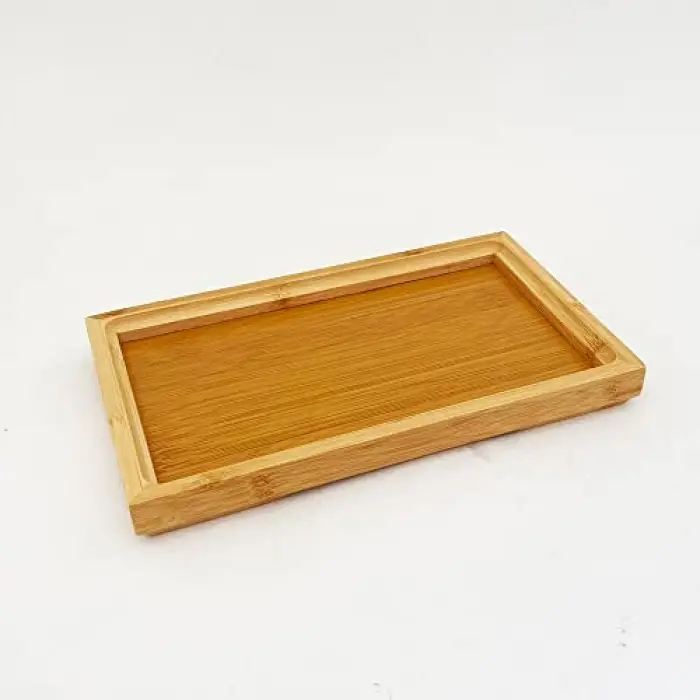 25 cm*15 cm*2.6 cm Bambu Dikdörtgen Servis Tepsisi