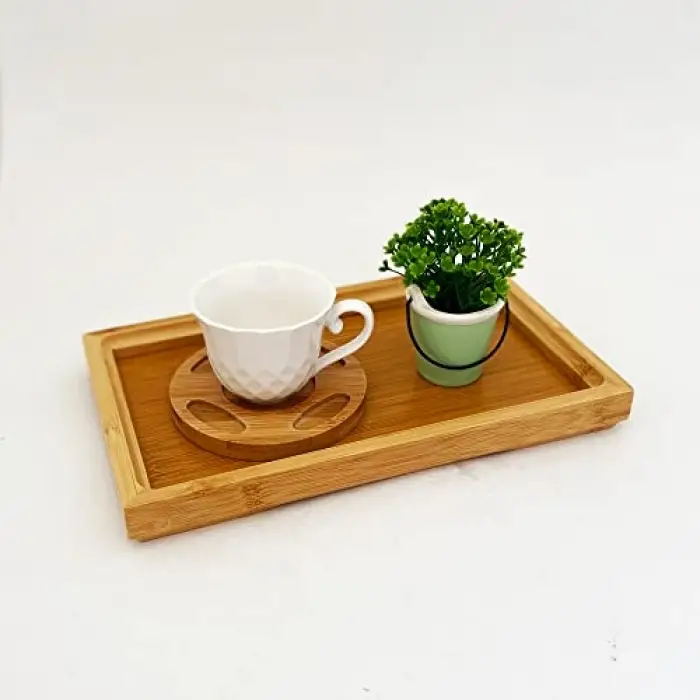 25 cm*15 cm*2.6 cm Bambu Dikdörtgen Servis Tepsisi