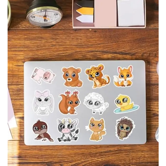 25li Su Geçirmez Opak Sticker Seri: 14
