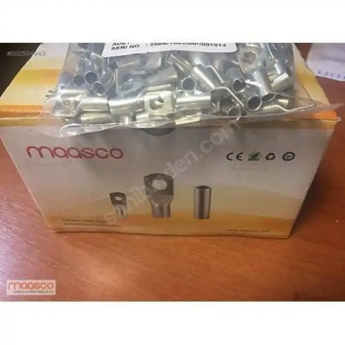 25 mm M10 Bakır Kablo Pabucu, 100 Adet