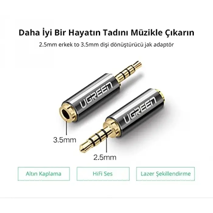 2.5 mm to 3.5 mm Jack Dönüştürücü