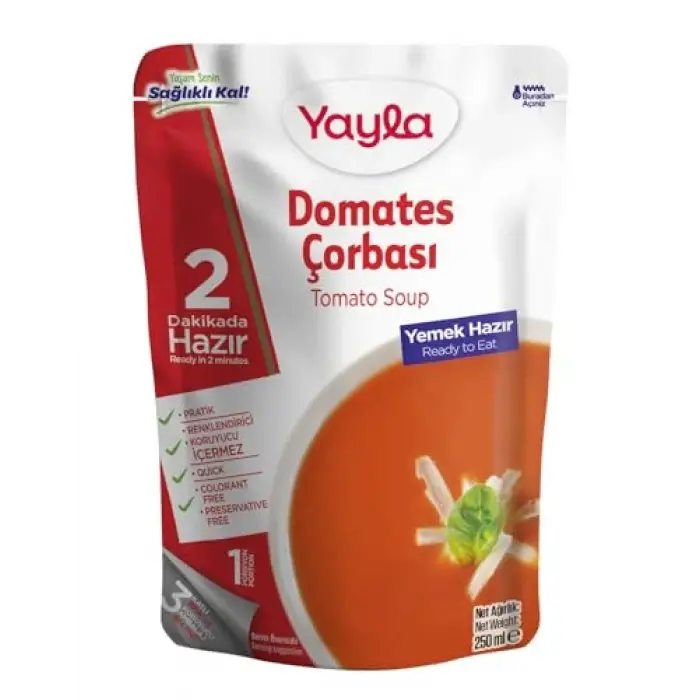 250 g hazır domates çorbası