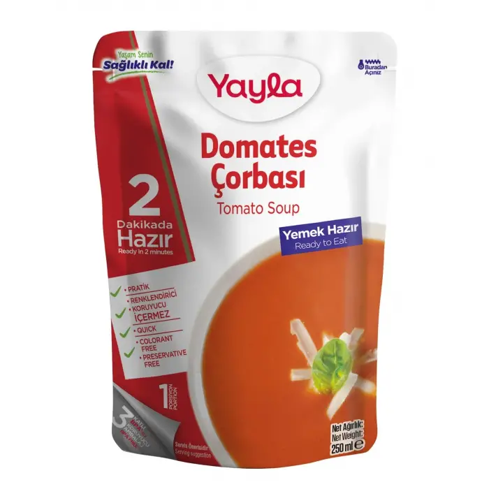 250 g hazır domates çorbası