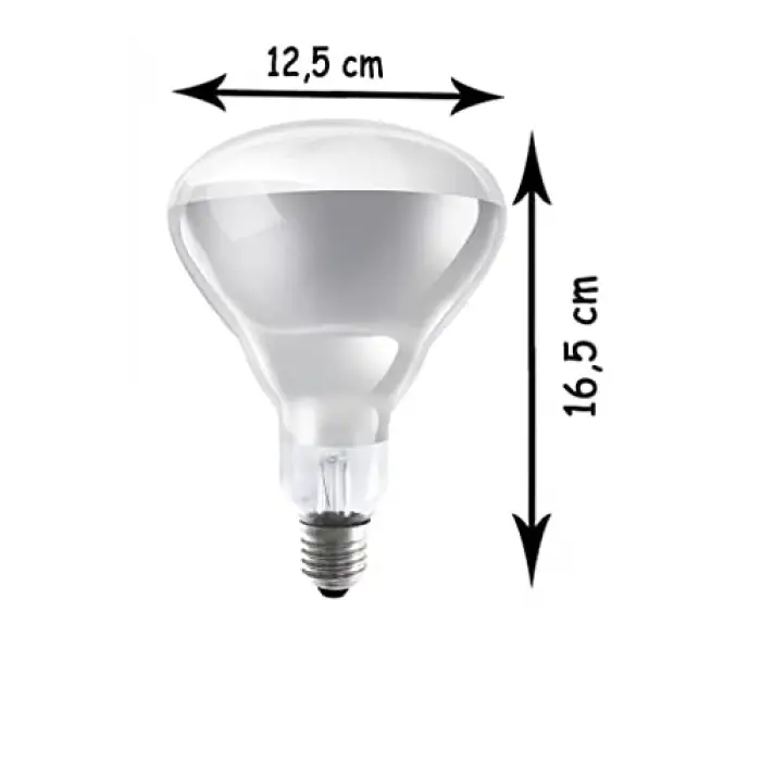 250W Infrared Şeffaf Ampul E27